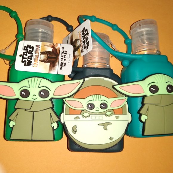SALE! 3 Baby Yoda Hand Sanitizer Holders & Sanitizers - Picture 2 of 8